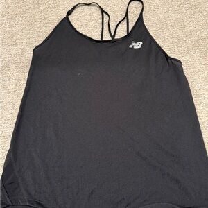 New Balance Black Strappy Running Tank Top